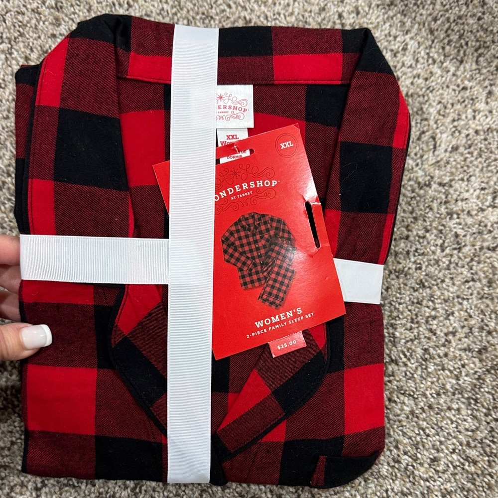 Wondershop Red and Black Buffalo Plaid Women's Pajama Set